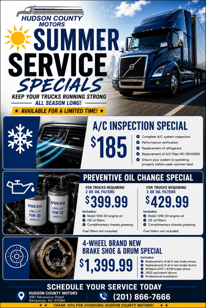 Updated Summer service Specials